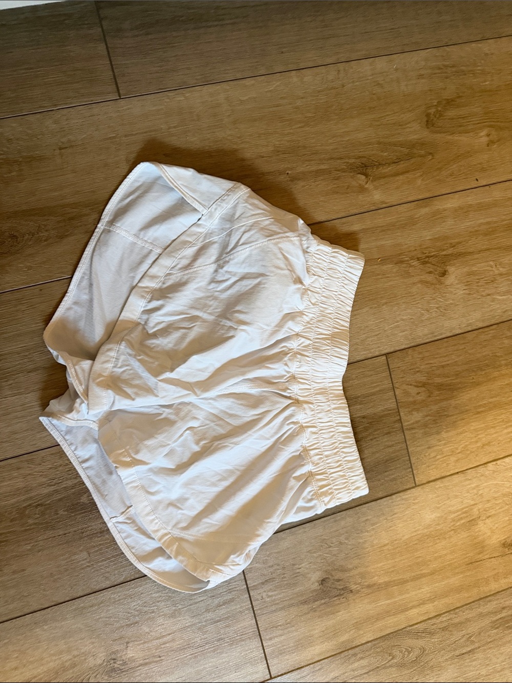 Lululemon  White Athletic Running Shorts